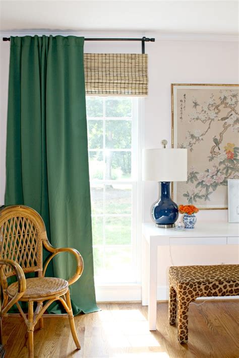 green ikea curtains   bedroom emily  clark