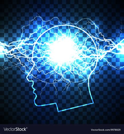 Power Of Human Mind Concept Royalty Free Vector Image
