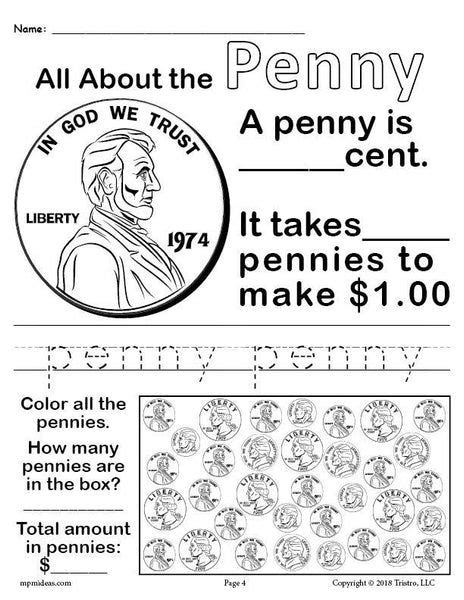 All about coins! 4 printable money worksheets