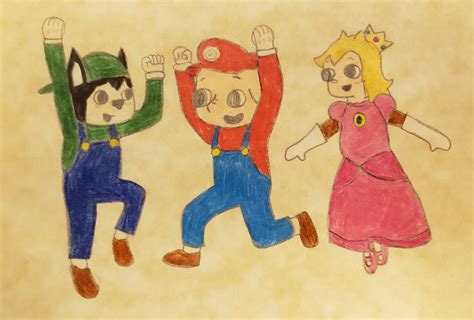 I Drew Oscar Max And Hedgehog As Mario Luigi And Princess Peach Rsummercampisland