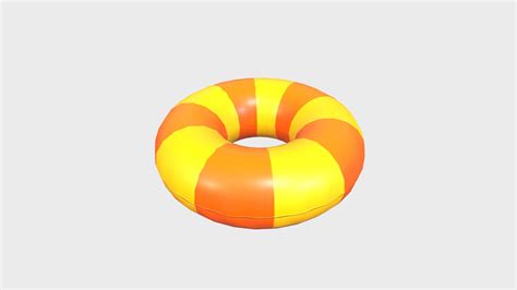 Inflatable Pool Float Ring Buy Royalty Free 3d Model By Bariacg