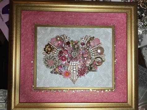 Vintage Jewelry Framed Heart Old Jewelry Crafts Vintage Jewelry
