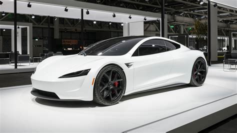 2020 Tesla Roadster Makes European Debut Dressed In White Automobile