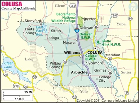 Colusa County Map Map Of Colusa County California