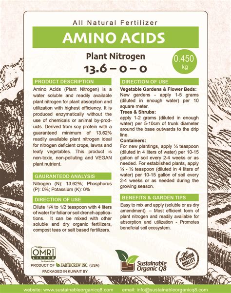 Amino Acid Fertilizer Ubicaciondepersonascdmxgobmx