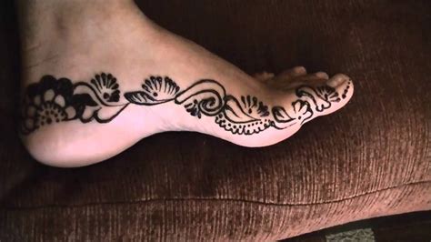 Henna For Beginners Easy Henna Design For Feet 🅕🅢 Farah Shahid