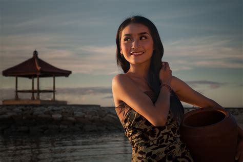 Balinese Girl At Sunrise Bali Indonesia Ken Koskela Photography Llc