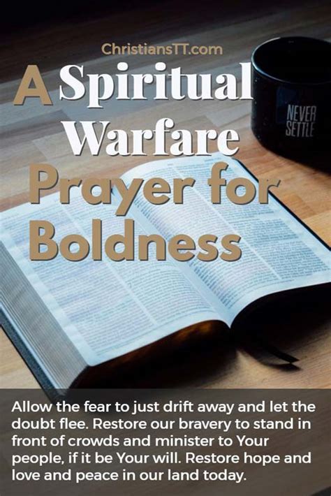 Spiritual Warfare Prayer For Boldness Christianstt