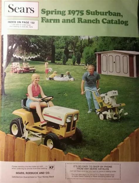 Sears 1975 Suburban Farm Catalog Spring Lawn Garden Tractor Ss 16 St 12