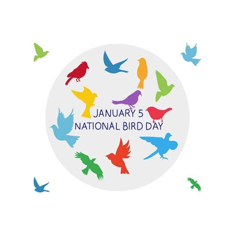 Premium Vector Free Vector National Bird Day 5 January