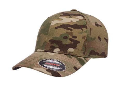 Flexfit Fitted Baseball Hat Camo 6277 Wooly Combed Twill Cap Blank Flex
