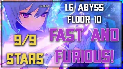 One Try Floor 10 99 Stars Spiral Abyss 16 Genshin Impact