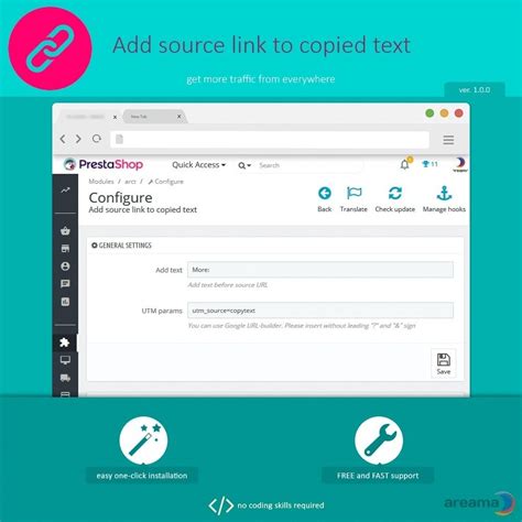Add Source Link To Copied Text Prestashop Addons
