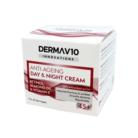 Innovations 45 Anti Ageing Day And Night Cream W Retinol 50ml Dermav10