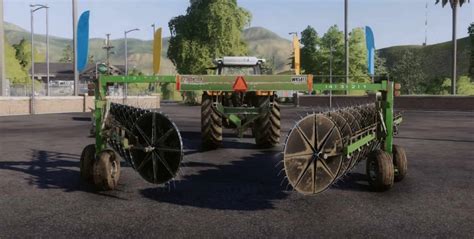 Fs19 Hsfrontier Hay Rake V10 Fs 19 And 22 Usa Mods Collection