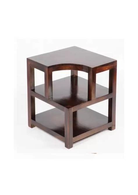 Solid Wood Corner Table Dev Handicraft