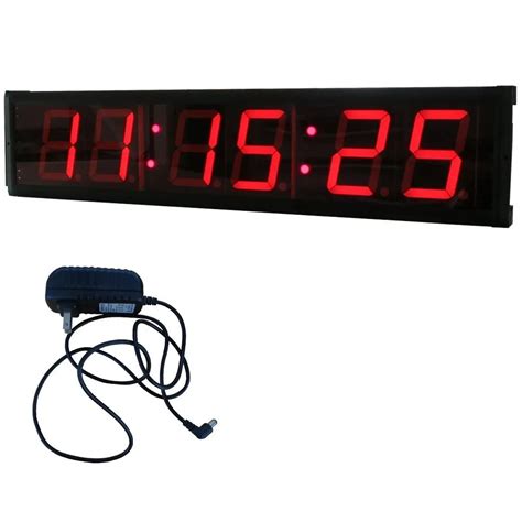 4 Large Digital 6 Digits Hhmmss Led Countdown Clock Count Up