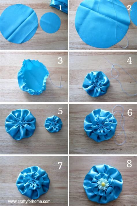 4 Easy Ways To Make Fabric Flowers Crafty For Home