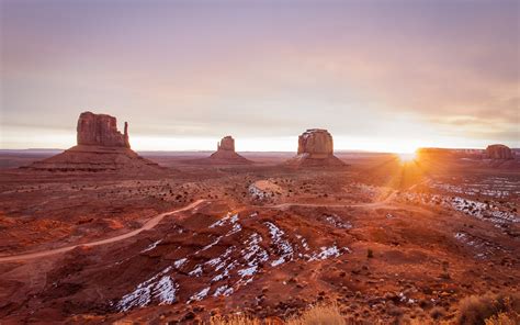 Sunset Desert Geology Sandstone Scenic Preview