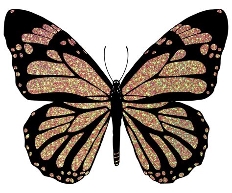 Glitter Butterfly Design 24134708 Png
