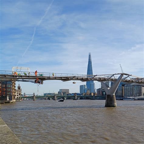 Workers On The Millennium Bridge By Reducing The Headroom Of The