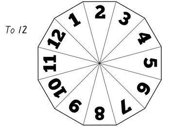 printable number spinners           classroom