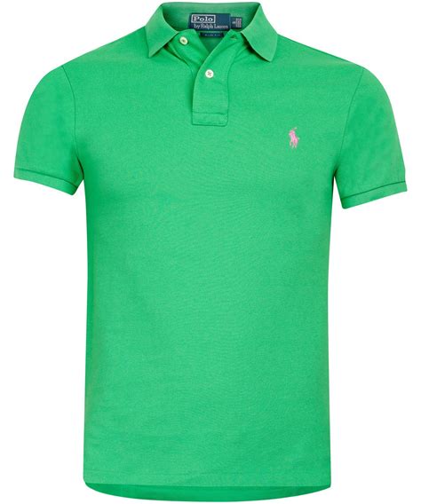 Polo Ralph Lauren Green Polo Shirt In Green For Men Lyst