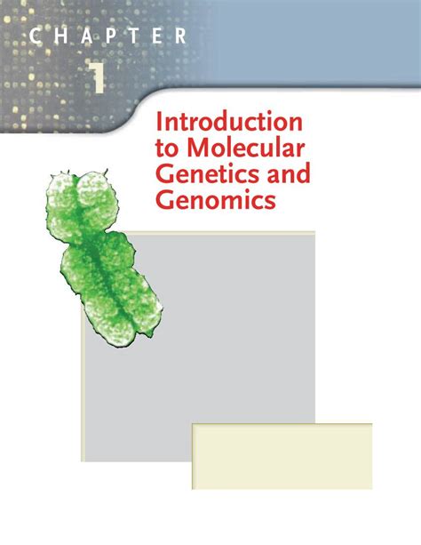 Introduction To Molecular Genetics And Genomics Chapter Outline
