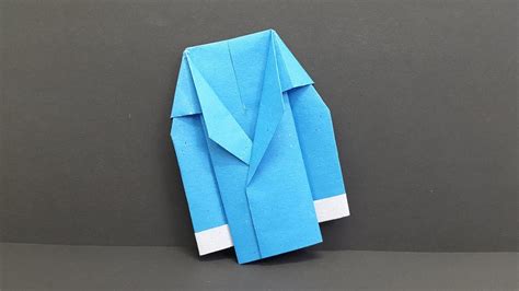 How To Make A Paper Coat Suitjacket Easy Origami Coat Youtube