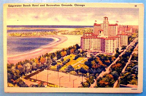 Edgewater Beach Hotel And Recreation Postcard Chicago