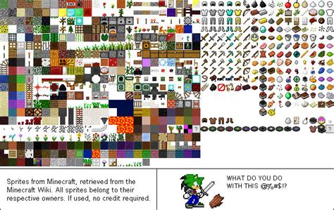 Minecraft Sprites Updated By Cybersamurai270 On Deviantart