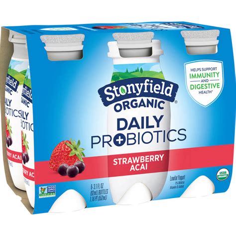 stonyfield organic yogurt introduces the first organic daily probiotic yogurt drink on the market