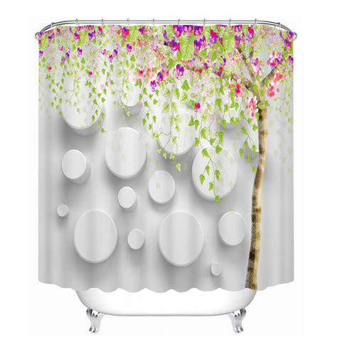 Myru 3d Print Waterproof Flowers Shower Curtains Bath Products Bathroom