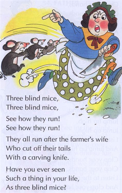 Three Blind Mice Poem Cars Decoration Magazine