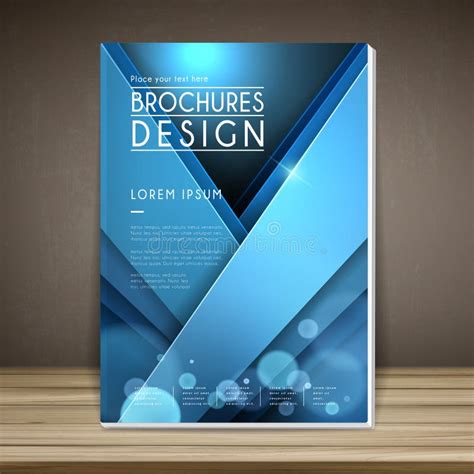 Elegant Book Cover Template Design Stock Vector Illustration Of