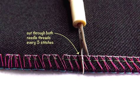 How To Unpick An Overlock Stitch Step 3 Four Threads Overlocker