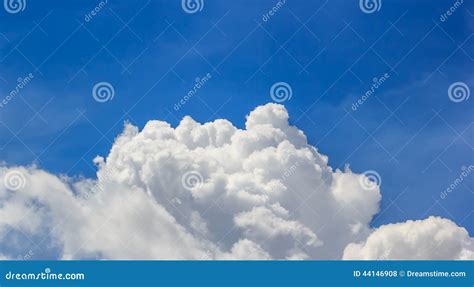 Blue Sky And White Cloud Stock Photo Image Of Daylight 44146908