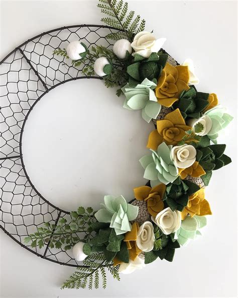 Instagram Felt Flowers Diy Felt Flowers Felt Wreath