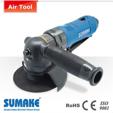 08hp Air Angle Grinder With Spindle Lock Button