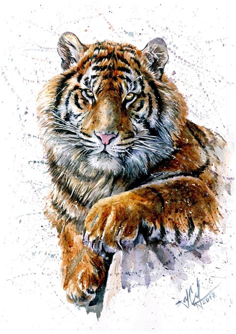 Artstation Tiger Watercolor