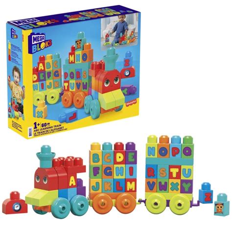 Mega Bloks First Builders 60 Piece Abc Learning Train Smyths Toys Uk