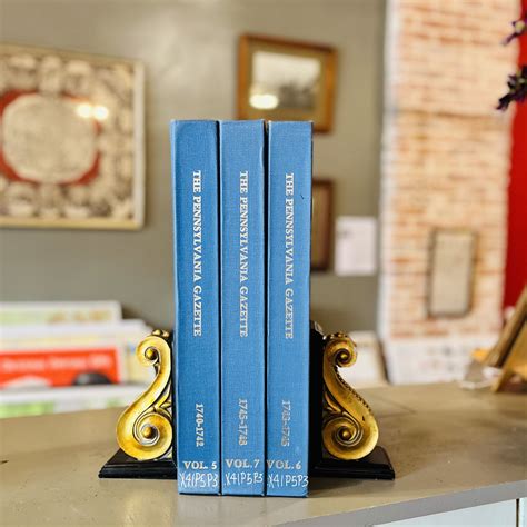 The Pennsylvania Gazette 1740-1748 3-volume set of facsimile