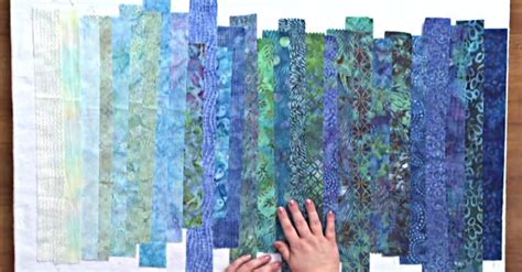 Learn To Make A Landscape Quilt Out Of Small Strips In This Tutorial