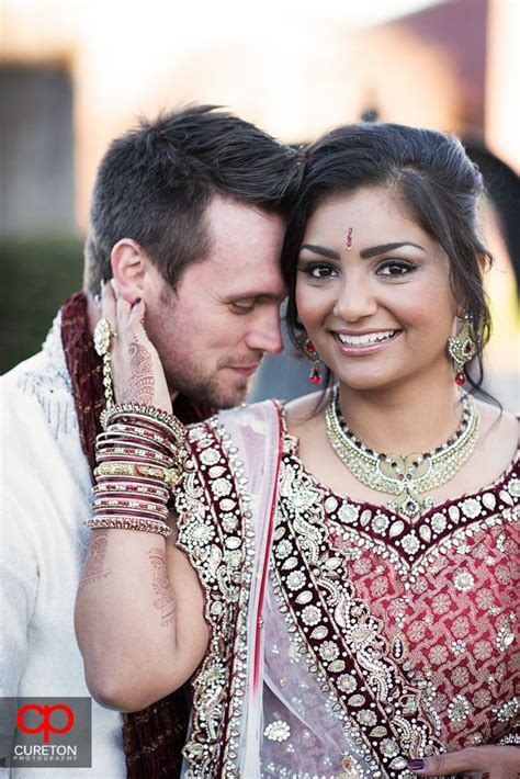 Groom And Bride Before Their Indian Wedding In Greenvillesc Indian Wedding Photographer