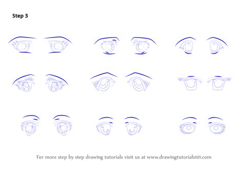 Step By Step How To Draw Anime Eyes Female