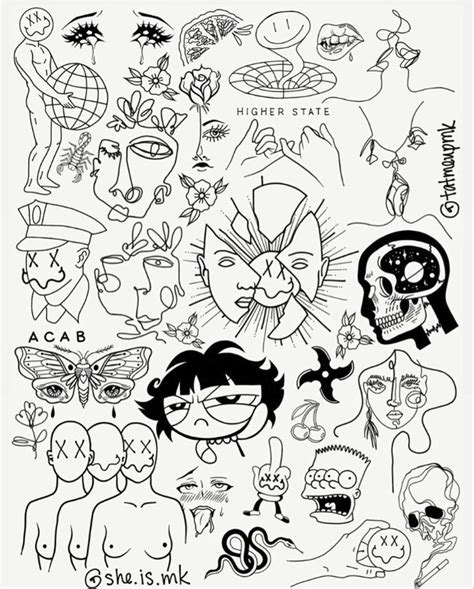 Pin By Mads On TATTOOS Tattoo Design Drawings Cartoon Tattoos
