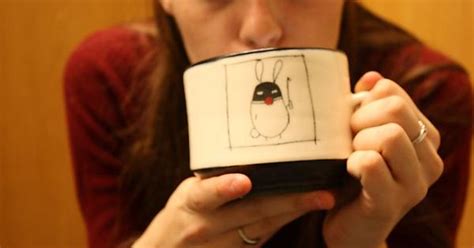 Coffee Mugs That Have Bunnies That Are Into Kinky Sex Heres My Bdsm Bunny Mug Ball Gag And