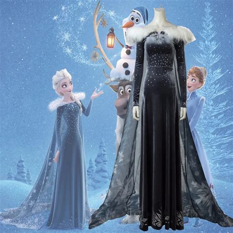 Cosplaydiy Olafs Adventure Princess Elsa Dress Adult Queen Halloween