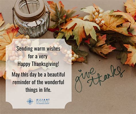 Happy Thanksgiving Alliant National Title Insurance Co