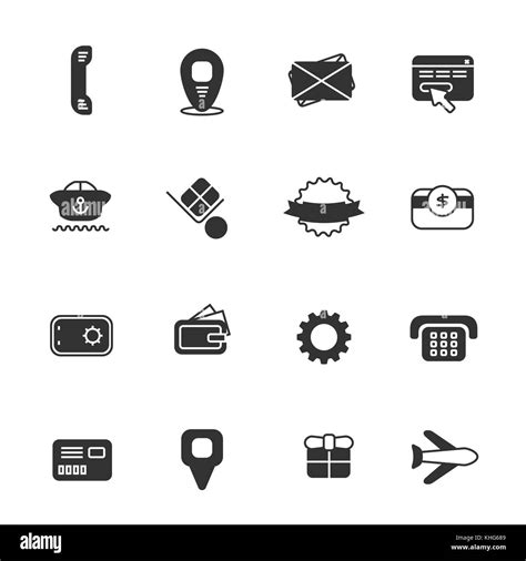 Commercial Icon Set Stock Vector Image And Art Alamy